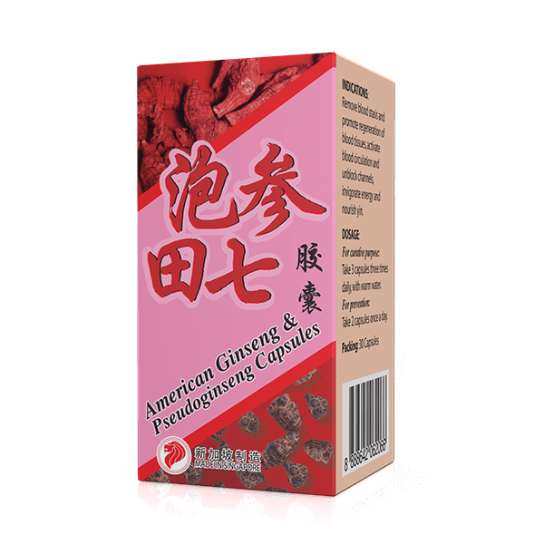 American Ginseng & Pseudoginseng (30/ 300 Capsules) 